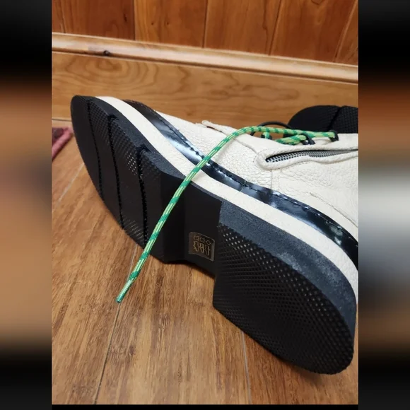 A.S.98 Vonne Combat Platform Lace Up Boots in Milk Sz EU42/US 9.5 NWOT - Picture 9 of 11